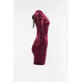 Ladies velvet dress with backless à vendre